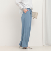 サイドラインデニムワイドパンツ