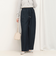 サイドラインデニムワイドパンツ