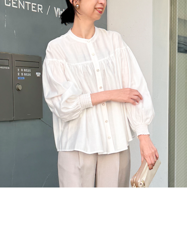 シルキーローンブラウス