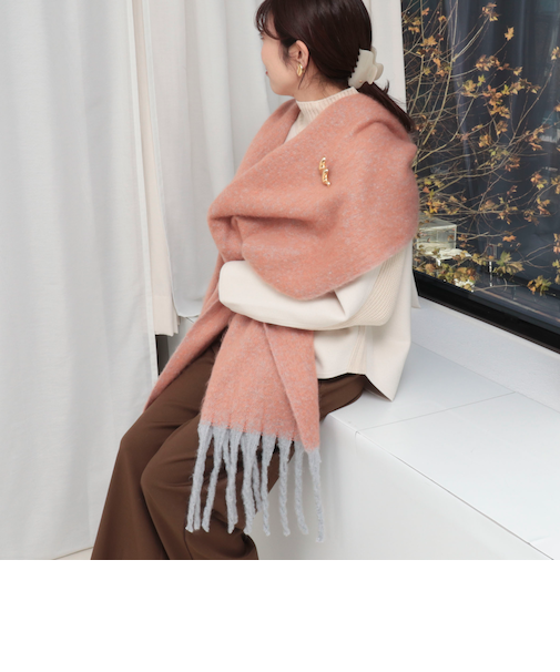 ヘアリーシャドーカラーマフラー