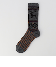 《ANONYMOUSISM》Wool Deer Snow ジャガード ソックス
