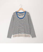 レイヤード風ニットプルオーバー