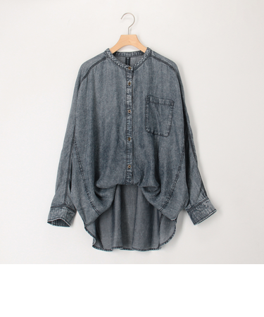パウダーデニムドルマンシャツ