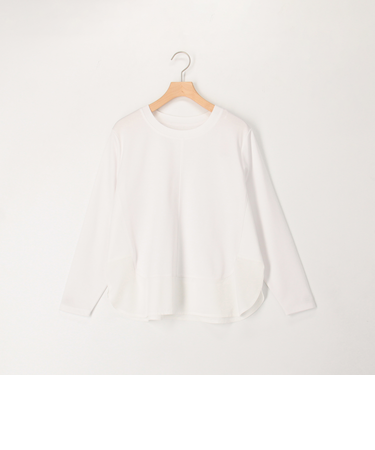 ポンチローマ切替プルオーバーカットソー