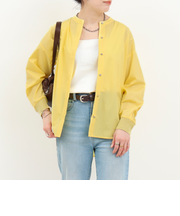 コーマコットンオーバーギャザーブラウス