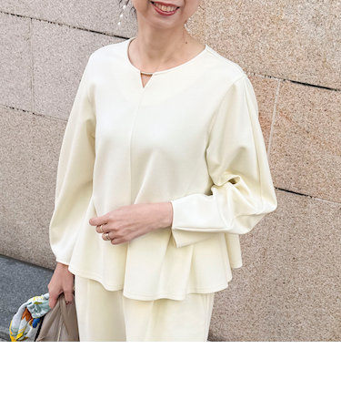 《セットアップ対応》サンディカットジョーゼットブラウス