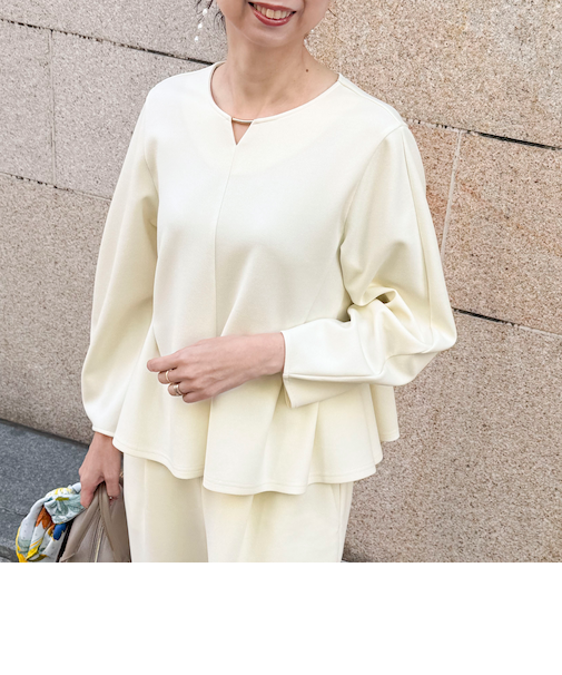 《セットアップ対応》サンディカットジョーゼットブラウス