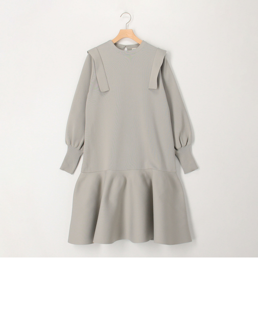 ミラノリブ　デザインワンピース