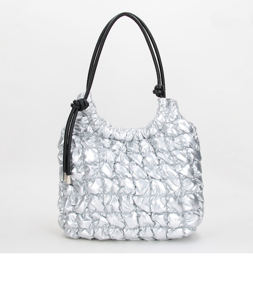 ギャザーキルティングトートバッグ