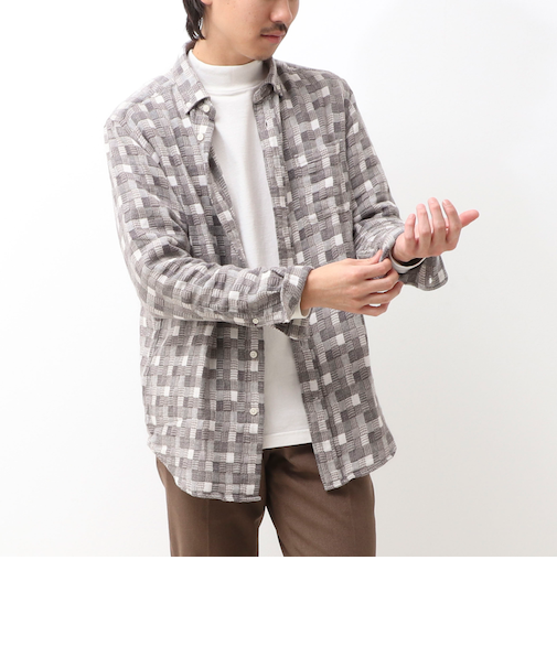 昼夜織ドビーBDシャツ