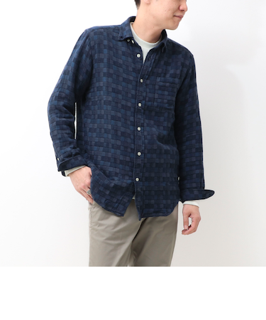 昼夜織ドビーBDシャツ