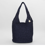 メタリックコード編みトートバッグ