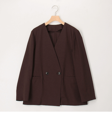 《セットアップ対応》【UVカット・接触冷感】ライトツイルノーカラージャケット