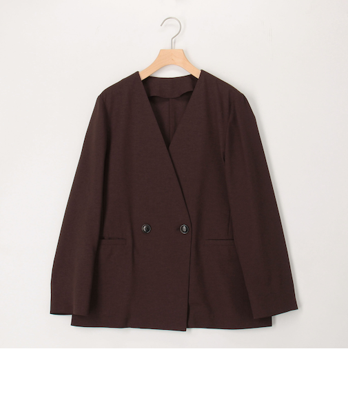 《セットアップ対応》【UVカット・接触冷感】ライトツイルノーカラージャケット