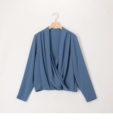 ドレープ&タックブラウス