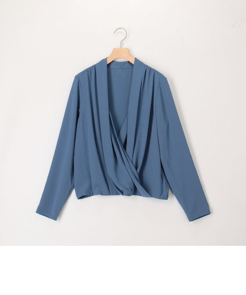 ドレープ&タックブラウス