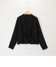 ドレープ&タックブラウス