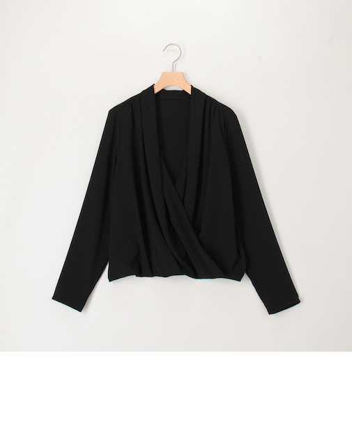 ドレープ&タックブラウス