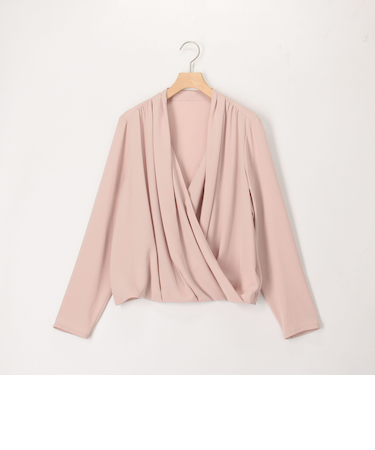 ドレープ&タックブラウス