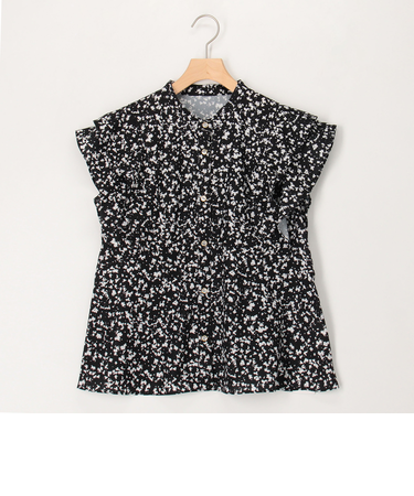 肩フリルブラウス