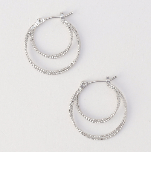 2連フープピアス