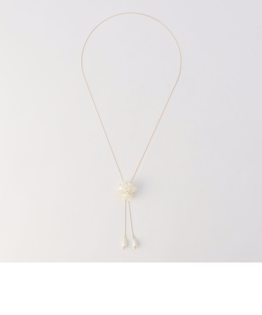 フラワーパーツスライドネックレス