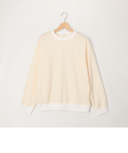 ヘリンボン柄ジャガードスウェット