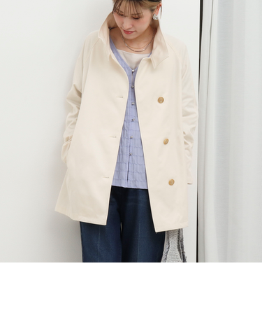 クリアツイル撥水スタンドカラーコート