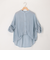 シアーデニムバンドカラーシャツ