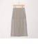麻調×リブ切替スカート