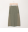 麻調×リブ切替スカート