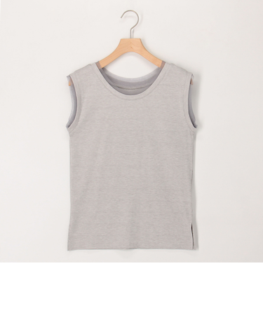 ラメテレコ×チュールタンクトップ