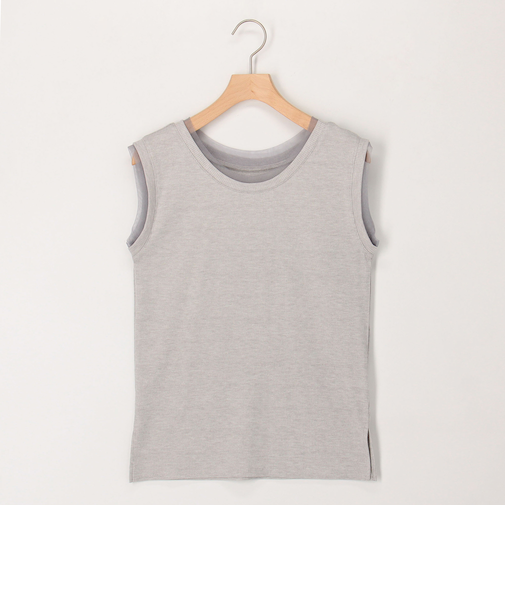 ラメテレコ×チュールタンクトップ