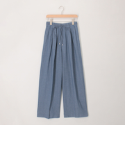 《セットアップ対応》シアーデニムワイドパンツ