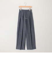 《セットアップ対応》シアーデニムワイドパンツ