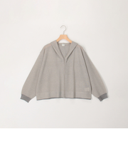 フード地柄7分袖はおり