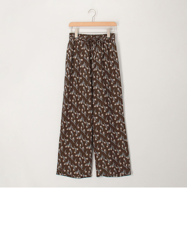 チューリッププリントワイドパンツ