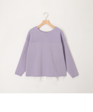 超軽量編柄2WAY切替プルオーバー