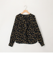 チューリッププリントフリルブラウス