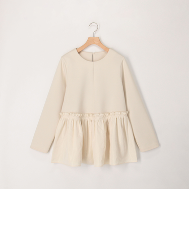 綿タッチダンボールニットブラウス