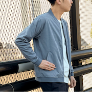 ジオ柄ジャガード リブブルゾン