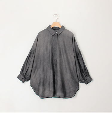 シアーデニムドルマンシャツ