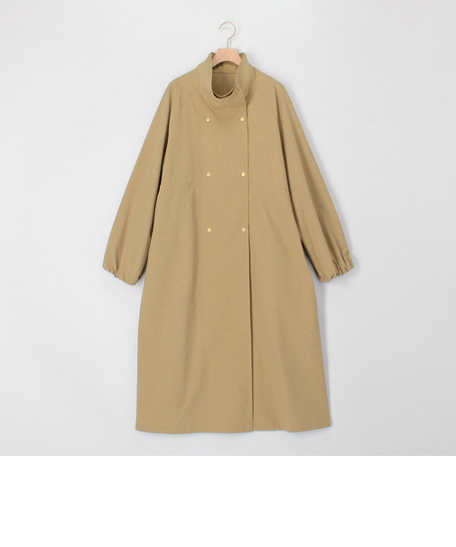 撥水スタンドカラーロングコート