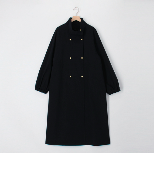 撥水スタンドカラーロングコート
