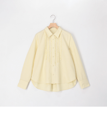 オックス前立てフリルシャツ