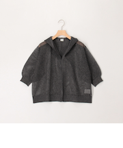 フードメッシュ半袖はおり