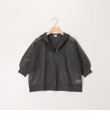 フードメッシュ半袖はおり