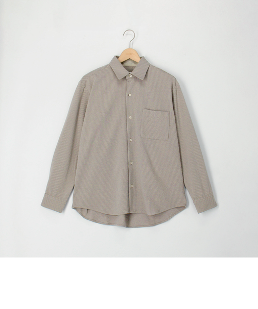 サッカーニット　レギュラーカラーシャツブルゾン