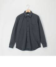 サッカーニット　レギュラーカラーシャツブルゾン