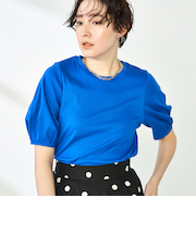 高機能 LA＋スムース5分袖プルオーバーカットソー